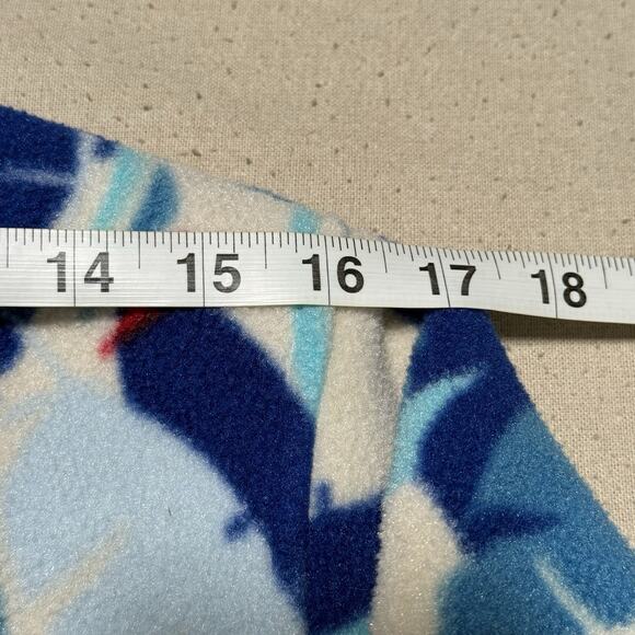 Patagonia Synchilla Snap T Fleece Pullover Feather Dance Print Blue Red Womens S - Picture 8 of 9